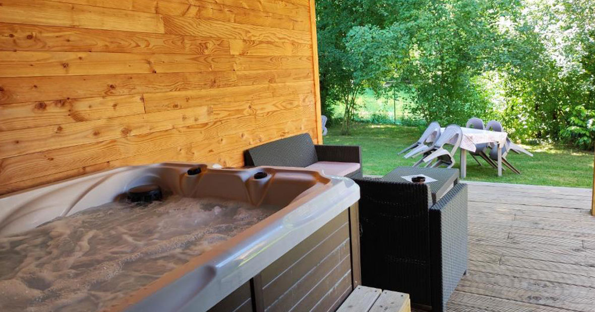 spa privatif dans un gîte